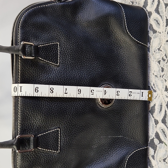 Dooney and Bourke Black Pebble Leather Satchel - Picture 15 of 16